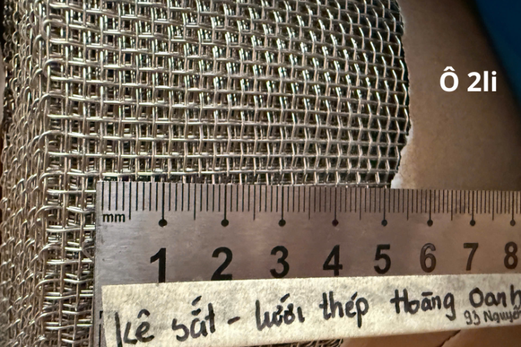 Lưới đan dệt inox 304 ô 2li